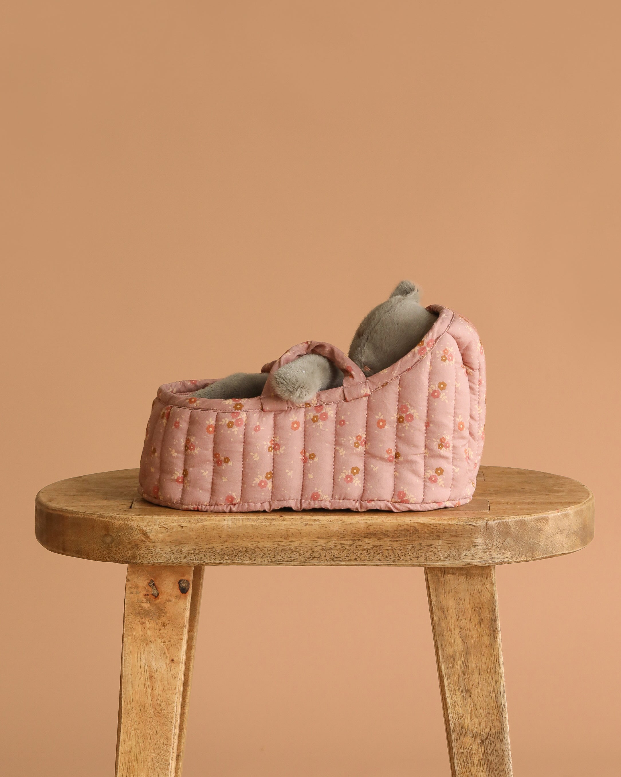 Maileg Sleeping Kitten in Carry Cot